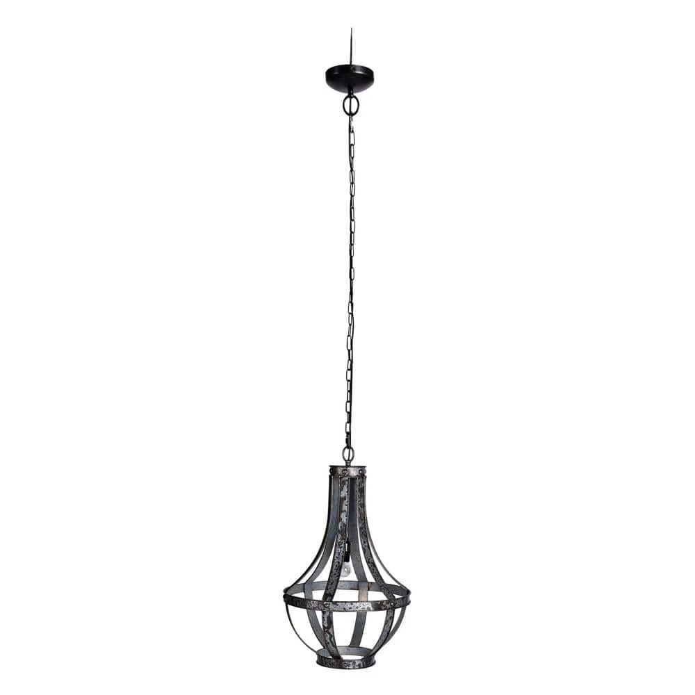 Ordway 1-Light Antique Black Chandelier by A & B Home 1 Ordway 1-Light Antique Black Chandelier by A & B Home