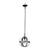 Ordway 1-Light Antique Black Chandelier by A & B Home