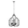 Malin 4-Light Antique Black Chandelier by A & B Home