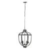 Malin 4-Light Antique Black Chandelier by A & B Home