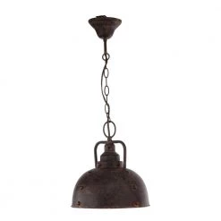 1-Light Hanging Antique Bronze Pendant by A & B Home