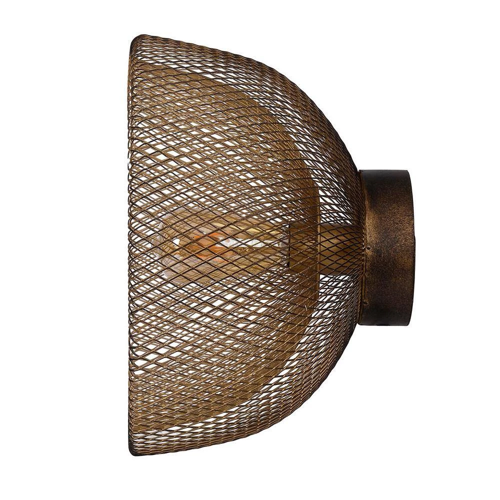 Modern Chic Antique Gold, Black Wall Sconce by A & B Home 2 Modern Chic Antique Gold, Black Wall Sconce by A & B Home - Image 2