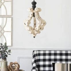 Harper 1-Light Antique White Chandelier by A & B Home -Simple Designs Online Shop antique white a b home chandeliers 35539 ds 31 1000