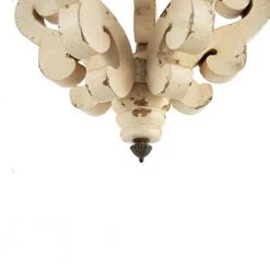 Harper 1-Light Antique White Chandelier by A & B Home -Simple Designs Online Shop antique white a b home chandeliers 35539 ds 4f 1000