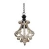 Harper 1-Light Antique White Chandelier by A & B Home