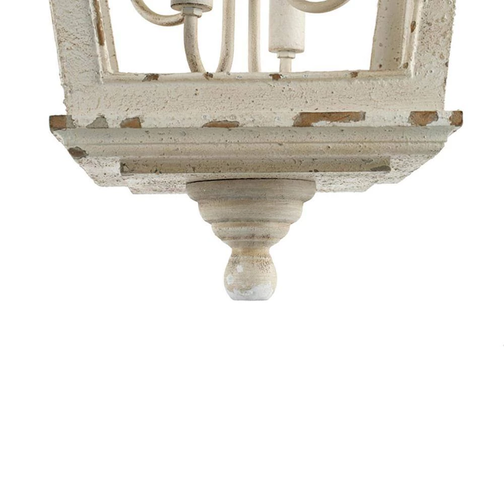 Ballamy 4-Light Antique White Chandelier by A & B Home 5 Ballamy 4-Light Antique White Chandelier by A & B Home - Image 5