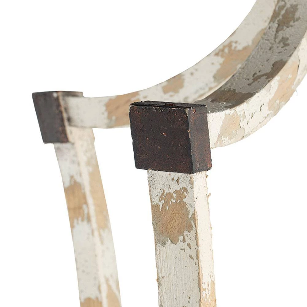 Andreas 4-Light Antique White Chandelier by A & B Home 4 Andreas 4-Light Antique White Chandelier by A & B Home - Image 4