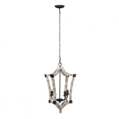 Andreas 4-Light Antique White Chandelier by A & B Home