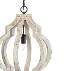 Bellamy 1-Light Antique White, Gold Chandelier by A & B Home -Simple Designs Online Shop antique white gold a b home chandeliers 43484 4f 1000