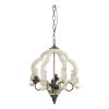 Swithun 4-Light Antique White, Gold Chandelier by A & B Home