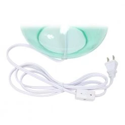 13.5 in. Glass Raindrop Table Lamp with Fabric Shade by Simple Designs -Simple Designs Online Shop aqua and white simple designs table lamps lt2063 aow fa 1000