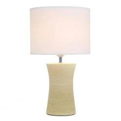 16 .5 in. Beige Ceramic Hourglass Table Lamp by Simple Designs -Simple Designs Online Shop beige simple designs table lamps lt2099 bge c3 1000