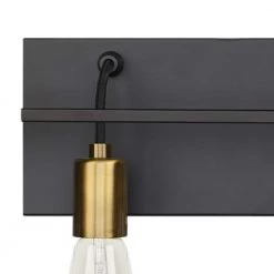 Tae 36 in. W 5-Light Black Industrial Metal Bathroom Vanity Light with Aged Brass Socket Cups and Black Cords by LBL Lighting -Simple Designs Online Shop black aged brass lbl lighting vanity lighting ba1083blab a0 1000