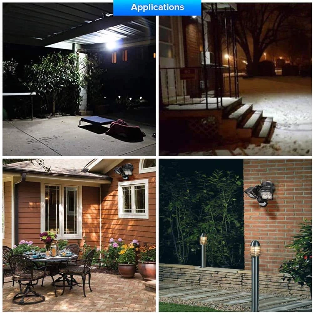 30-Watt 3400 Lumens 180-Degree Black Motion Activated Outdoor Integrated LED 5000K Waterproof Flood Light by SANSI 7 30-Watt 3400 Lumens 180-Degree Black Motion Activated Outdoor Integrated LED 5000K Waterproof Flood Light by SANSI - Image 7