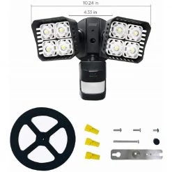 30-Watt 3400 Lumens 180-Degree Black Motion Activated Outdoor Integrated LED 5000K Waterproof Flood Light by SANSI 12 30-Watt 3400 Lumens 180-Degree Black Motion Activated Outdoor Integrated LED 5000K Waterproof Flood Light by SANSI -Simple Designs Online Shop black sansi flood lights 01 04 001 010306 fa 1000