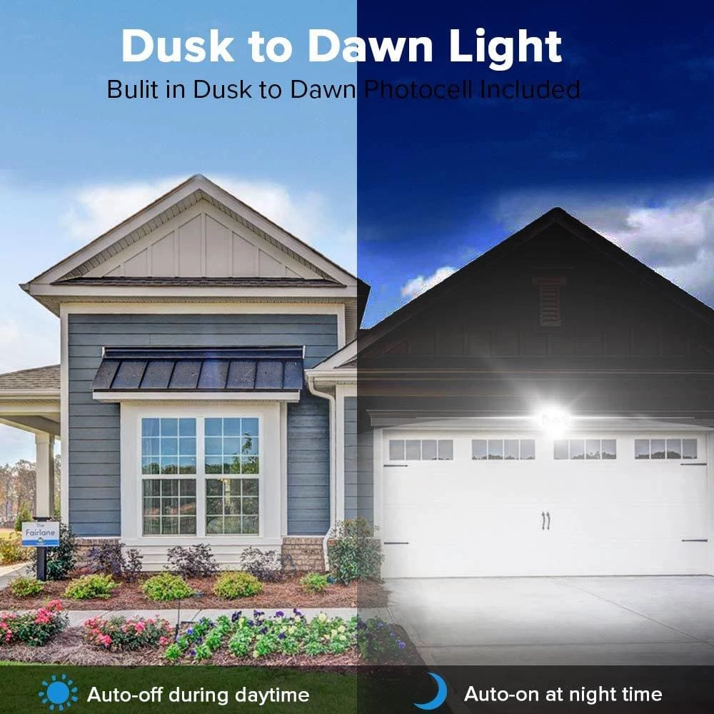 18-Watt 1800 Lumens 180° Black Motion Sensor Outdoor Integrated LED 5000K Waterproof Dusk to Dawn Flood Light by SANSI 4 18-Watt 1800 Lumens 180° Black Motion Sensor Outdoor Integrated LED 5000K Waterproof Dusk to Dawn Flood Light by SANSI - Image 4