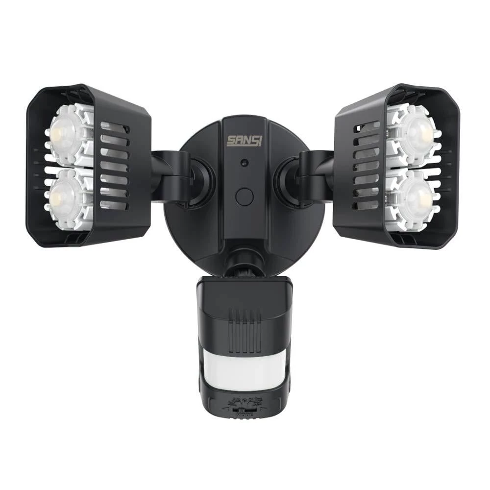 18-Watt 1800 Lumens 180° Black Motion Sensor Outdoor Integrated LED 5000K Waterproof Dusk to Dawn Flood Light by SANSI 1 18-Watt 1800 Lumens 180° Black Motion Sensor Outdoor Integrated LED 5000K Waterproof Dusk to Dawn Flood Light by SANSI