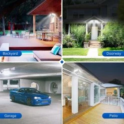 27-Watt 2700 Lumens 180-Degree Black Motion Sensor Outdoor Integrated LED 5000K Waterproof Dusk to Dawn Flood Light by SANSI -Simple Designs Online Shop black sansi flood lights 01 04 001 012702 fa 1000