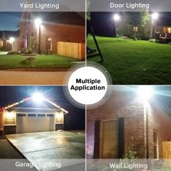 36W 180-Degree Black Motion Sensor Dusk to Dawn Outdoor LED Waterproof Flood Security Light, 3600 Lumens 5000K Daylight by SANSI -Simple Designs Online Shop black sansi flood lights 01 04 001 013601 76 1000