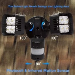 36-Watt 3600 Lumens 180-Degree Black Motion Sensor Outdoor Integrated LED 5000K Waterproof Dusk to Dawn Flood Light by SANSI -Simple Designs Online Shop black sansi flood lights 01 04 001 013603 fa 1000