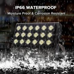 100-Watt Black 10,000 Lumens Outdoor Integrated LED IP66 Waterproof 5700K Daylight Panel Flood Light by SANSI 9 100-Watt Black 10,000 Lumens Outdoor Integrated LED IP66 Waterproof 5700K Daylight Panel Flood Light by SANSI -Simple Designs Online Shop black sansi flood lights 01 06 001 011018 4f 1000