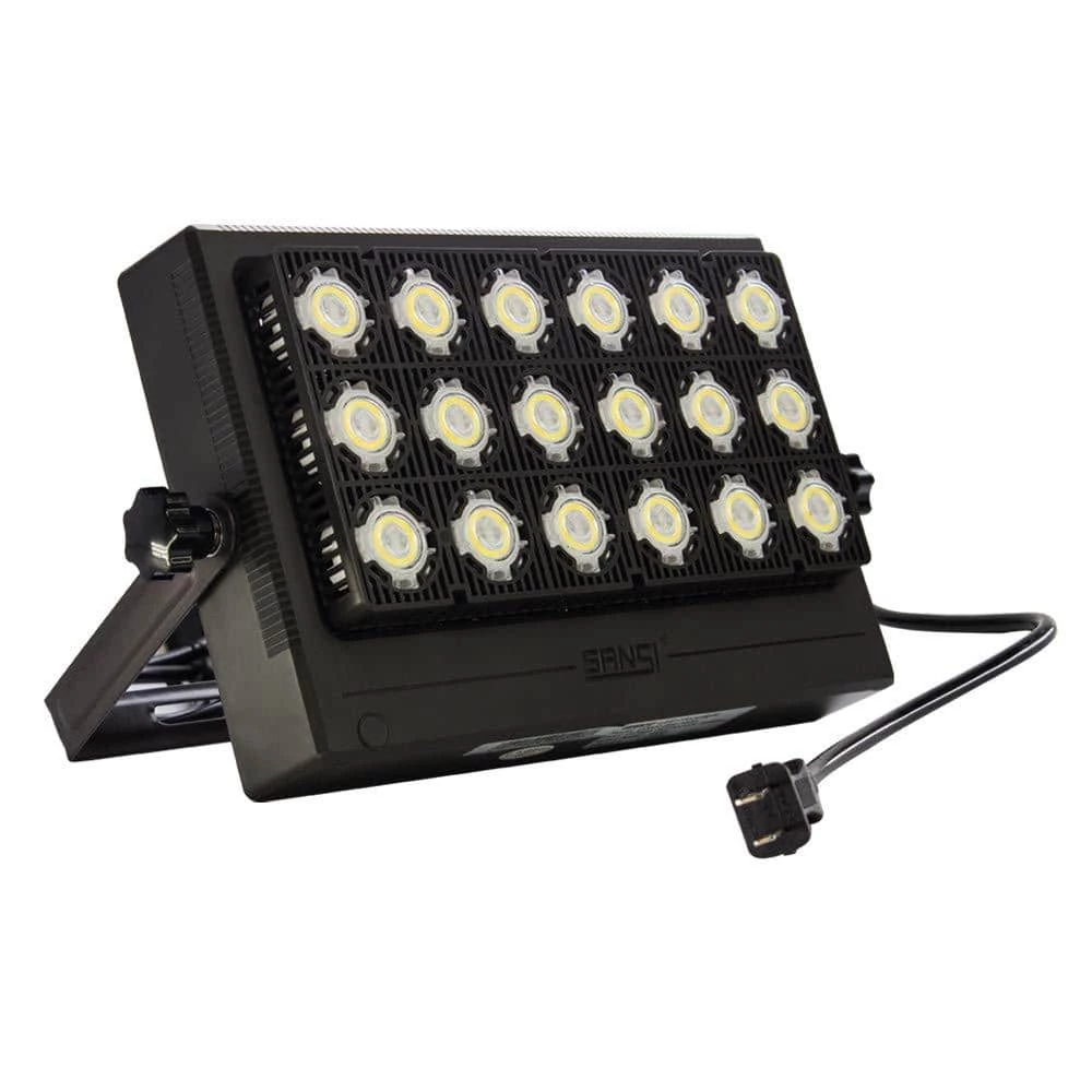 100-Watt Black 10,000 Lumens Outdoor Integrated LED IP66 Waterproof 5700K Daylight Panel Flood Light by SANSI 1 100-Watt Black 10,000 Lumens Outdoor Integrated LED IP66 Waterproof 5700K Daylight Panel Flood Light by SANSI