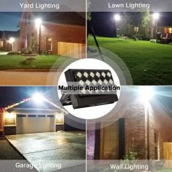 100-Watt Black 10,000 Lumens Outdoor Integrated LED IP66 Waterproof 5700K Daylight Panel Flood Light by SANSI 13 100-Watt Black 10,000 Lumens Outdoor Integrated LED IP66 Waterproof 5700K Daylight Panel Flood Light by SANSI -Simple Designs Online Shop black sansi flood lights 01 06 001 011018 76 1000