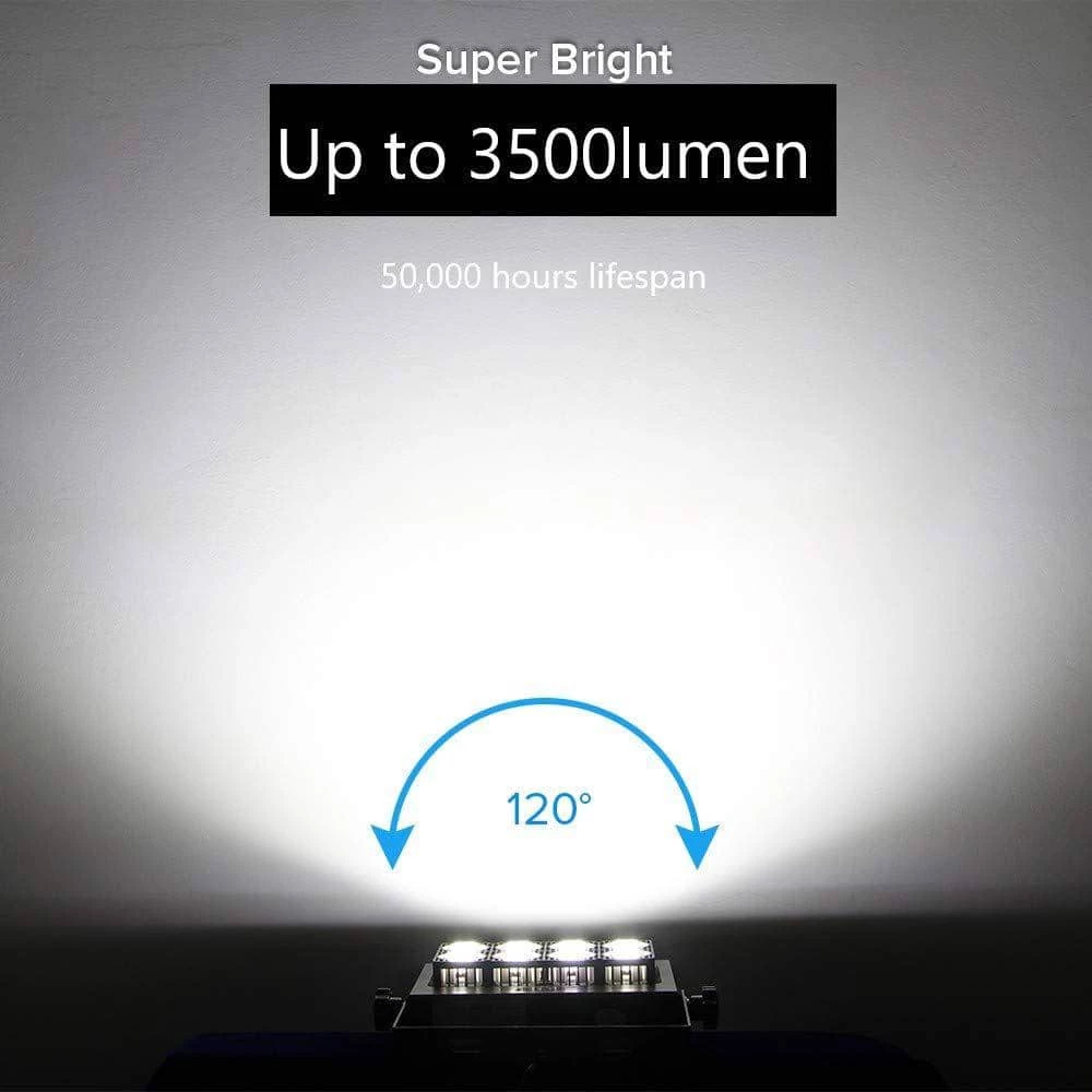 50-Watt 5,000 Lumens Black Outdoor Integrated LED IP66 Waterproof 5700K Daylight Panel Flood Light by SANSI 3 50-Watt 5,000 Lumens Black Outdoor Integrated LED IP66 Waterproof 5700K Daylight Panel Flood Light by SANSI - Image 3