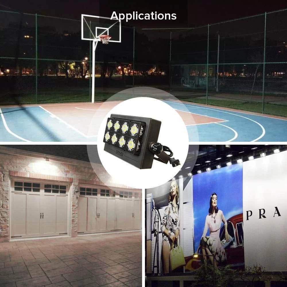 50-Watt 5,000 Lumens Black Outdoor Integrated LED IP66 Waterproof 5700K Daylight Panel Flood Light by SANSI 6 50-Watt 5,000 Lumens Black Outdoor Integrated LED IP66 Waterproof 5700K Daylight Panel Flood Light by SANSI - Image 6