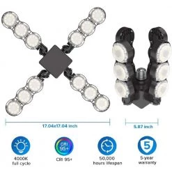 60-Watt Medium E26 Base Full Spectrum LED Grow Light (1-Bulb) by SANSI -Simple Designs Online Shop black sansi grow light bulbs 01 03 001 026001 44 1000