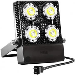 30-Watt Plug-in Black Outdoor Integrated LED IP66 Waterproof Landscape Flood Light by SANSI