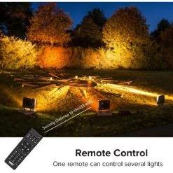 30-Watt Plug-in Black RGB LED Landscape Flood Light with 16 Colors and 4 Modes, Includes Remote Control by SANSI -Simple Designs Online Shop black sansi landscape flood lights 01 06 001 023057 1f 1000