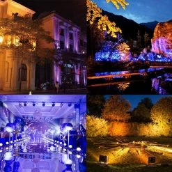 30-Watt Plug-in Black RGB LED Landscape Flood Light with 16 Colors and 4 Modes, Includes Remote Control by SANSI -Simple Designs Online Shop black sansi landscape flood lights 01 06 001 023057 44 1000