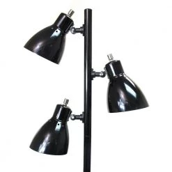 63.75 in. Metal 3-Light Tree Black Floor Lamp by Simple Designs -Simple Designs Online Shop black simple designs floor lamps lf2007 blk 4f 1000