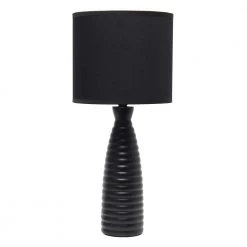 20.25 in. Black Alsace Bottle Table Lamp by Simple Designs