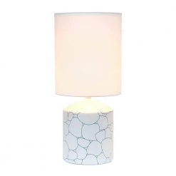 18.5 in. Blue Stone Fresh Prints Table Lamp by Simple Designs -Simple Designs Online Shop blue pattern simple designs table lamps lt2077 sto c3 1000
