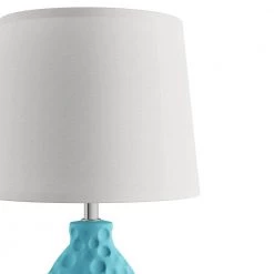14 in. Blue Textured Stucco Ceramic Oval Table Lamp by Simple Designs 11 14 in. Blue Textured Stucco Ceramic Oval Table Lamp by Simple Designs -Simple Designs Online Shop blue simple designs table lamps lt2003 blu 1d 1000