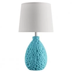14 in. Blue Textured Stucco Ceramic Oval Table Lamp by Simple Designs 10 14 in. Blue Textured Stucco Ceramic Oval Table Lamp by Simple Designs -Simple Designs Online Shop blue simple designs table lamps lt2003 blu a0 1000