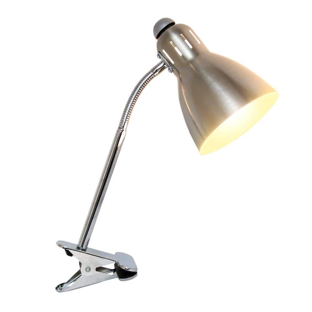 17.5 in. Clip Light Brushed Nickel Desk Lamp by Simple Designs 2 17.5 in. Clip Light Brushed Nickel Desk Lamp by Simple Designs - Image 2