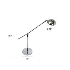 Balance Arm 21.25 in. Chrome LED Desk Lamp with Swivel Head by Simple Designs -Simple Designs Online Shop chrome simple designs desk lamps ld1035 chr 44 1000