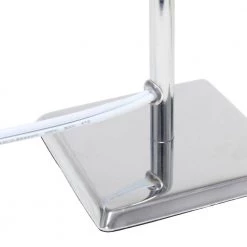 9.7 in. Chrome Mini Table Lamp with White Squared Empire Fabric Shade by Simple Designs 13 9.7 in. Chrome Mini Table Lamp with White Squared Empire Fabric Shade by Simple Designs -Simple Designs Online Shop chrome simple designs table lamps lt2062 wht fa 1000