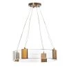 Integrated LED Clear, Bronze Chandelier by A & B Home