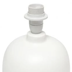 12 in. Dark Wood and White Petite Mid Century Table Lamp by Simple Designs -Simple Designs Online Shop dark wood off white simple designs table lamps lt2078 dww 44 1000