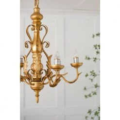 Classic Vintage 6-Light Gold Chandelier by A & B Home -Simple Designs Online Shop gold a b home chandeliers 44028 1f 1000