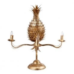 25.5 in. Pineapple Gold Table Lamp by A & B Home