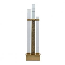 31.5 in. Gold Uplight Lamp with Crystal Shade by A & B Home -Simple Designs Online Shop gold a b home table lamps 77690 4f 1000