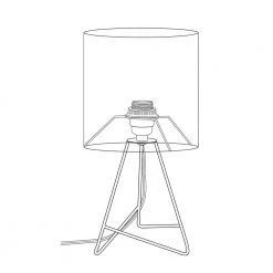 13.5 in. Gold Down to the Wire Table Lamp with White Fabric Shade by Simple Designs -Simple Designs Online Shop gold and white simple designs table lamps lt2066 gdw 1f 1000