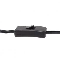 13.5 in. Gold Down to the Wire Table Lamp with White Fabric Shade by Simple Designs -Simple Designs Online Shop gold and white simple designs table lamps lt2066 gdw 44 1000