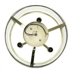 13 in. Gold 3-Light Semi Flushmount Industrial Farmhouse Glass and Metallic Accented by Simple Designs -Simple Designs Online Shop gold simple designs flush mount lights lhm 1000 gl 1d 1000