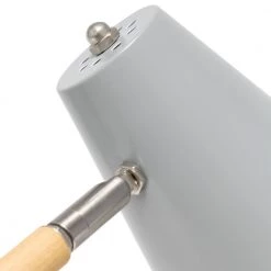 15.5 in. Gray Matte and Wooden Pivot Desk Lamp by Simple Designs -Simple Designs Online Shop gray simple designs desk lamps ld1059 gry fa 1000